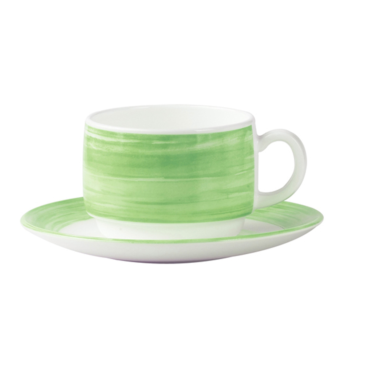 Saucer-Tempered Glass-Green-Brush ( 903096 ) (6 X 1 unit )