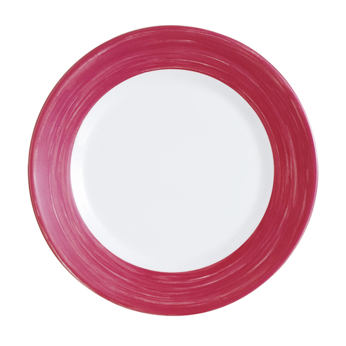 Assiette plate-Verre trempé ø23,5cm-Cherry- Brush ( 903121 ) (6 X 1 unité )