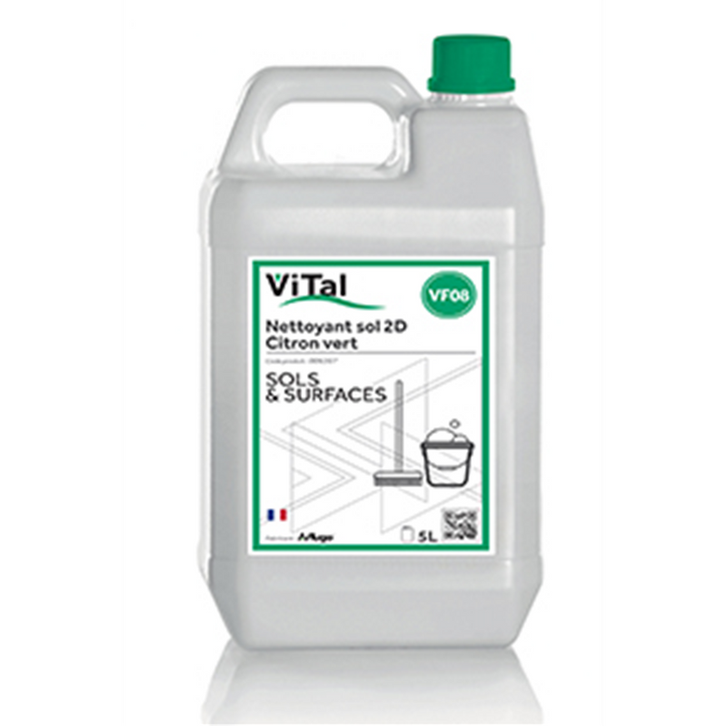 006307 - vital sol 2d neutre citron vert 5l (3 x 1 unité )