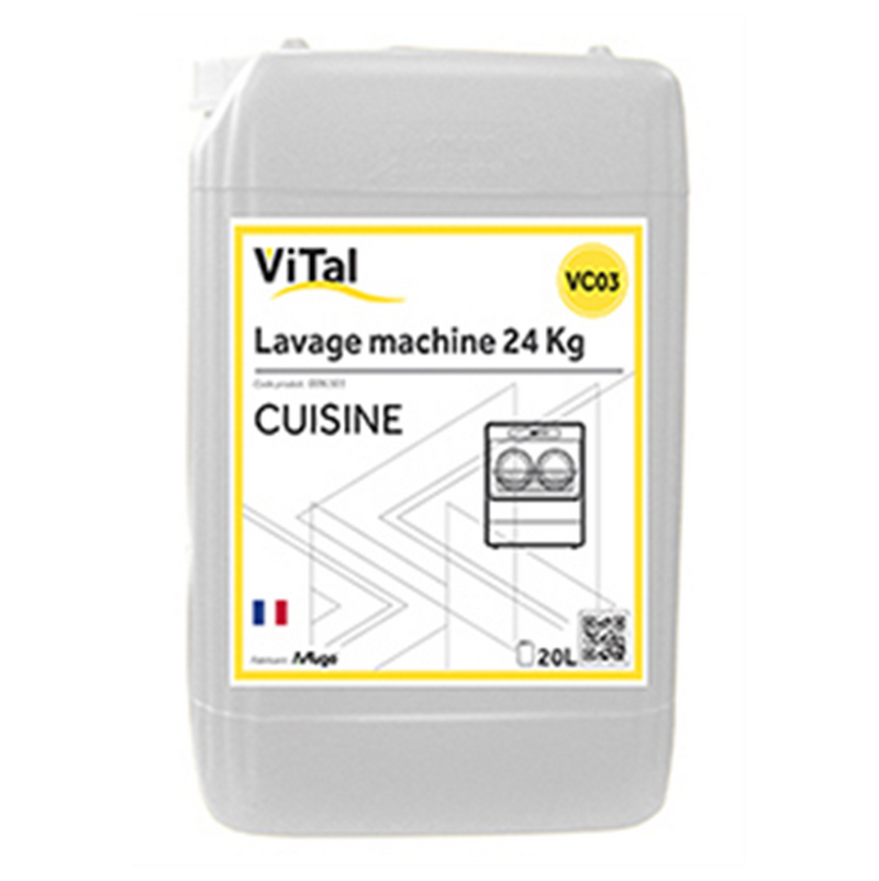 006101 - vital cuisine lavage machine 24 kg (1 x 1 unité )