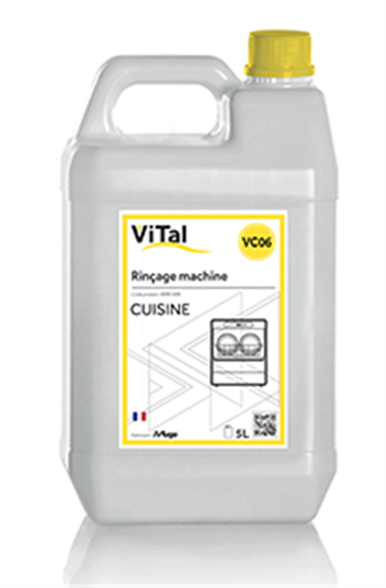 Liquide rinçage machine - Eau dure - Bidon 5 L (3 X 1 unité )
