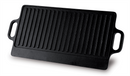 Plancha fonte double - Lisse et rainurée 42x23 cm (1 X 1 unité )