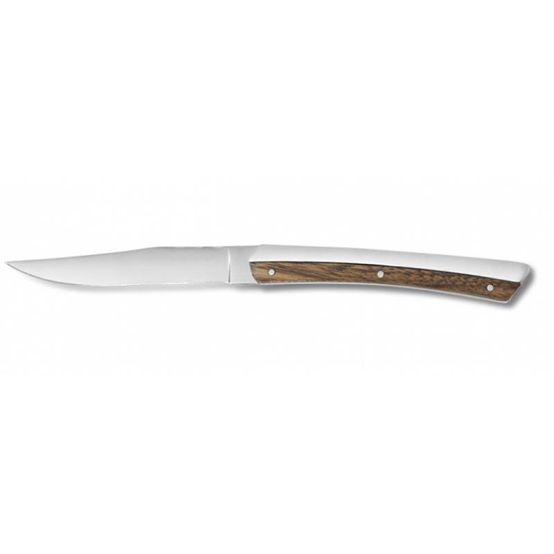 001341 - couteau à steak inox manche bois k2 (1 x 6 unités )