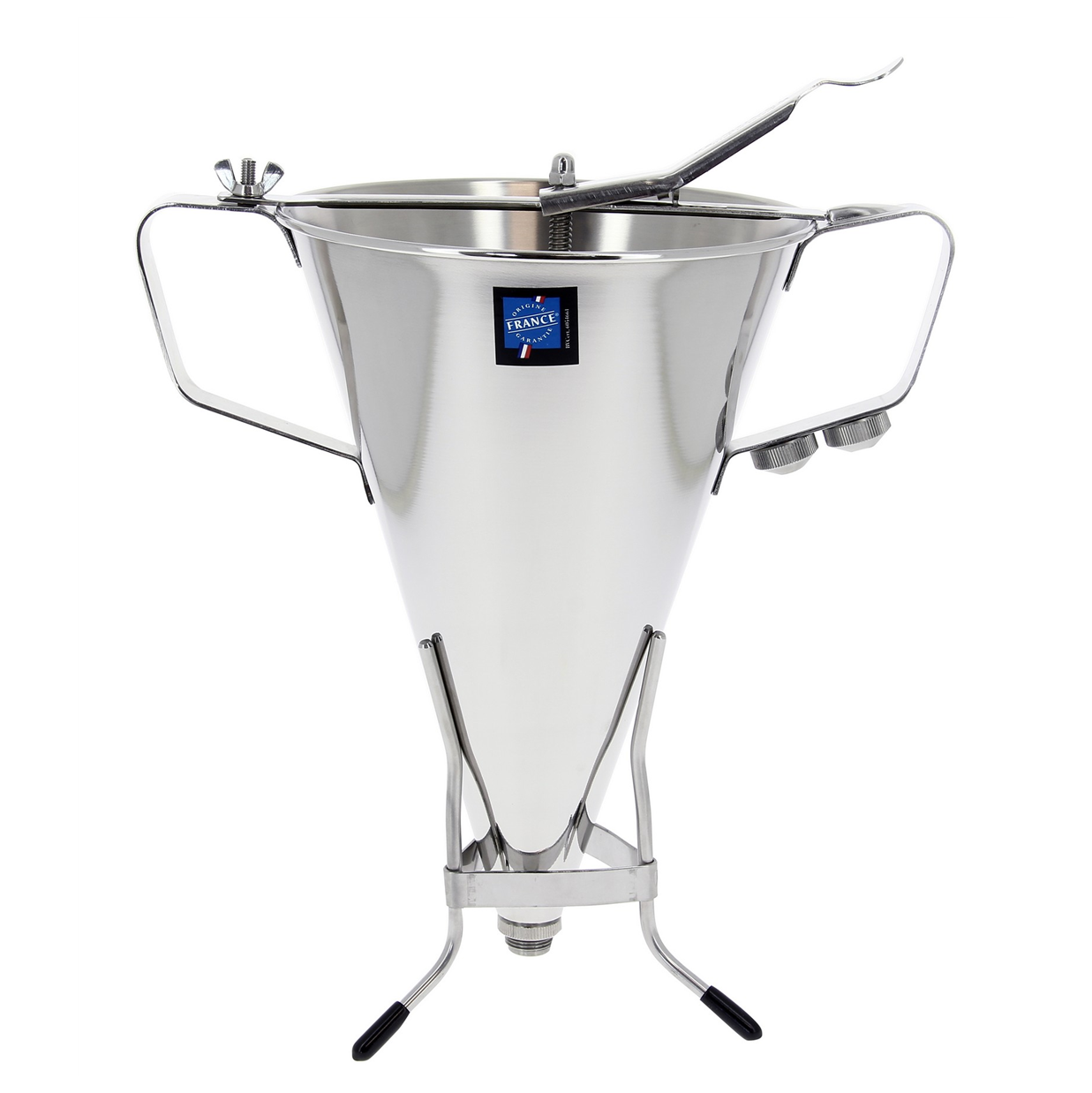 Entonnoir à piston 3,3 L ø - Tout inox + 2 douilles ( 631006 ) (1 X 1 unité )