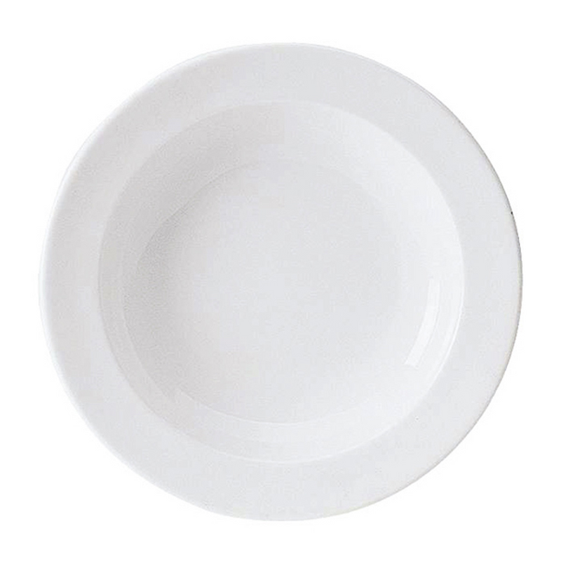 066014 - assiette creuse porcelaine uniset 22cm (5 x 1 unité )