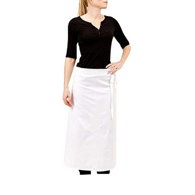 980958 - tablier chef 100% coton blanc (1 x 1 unité )