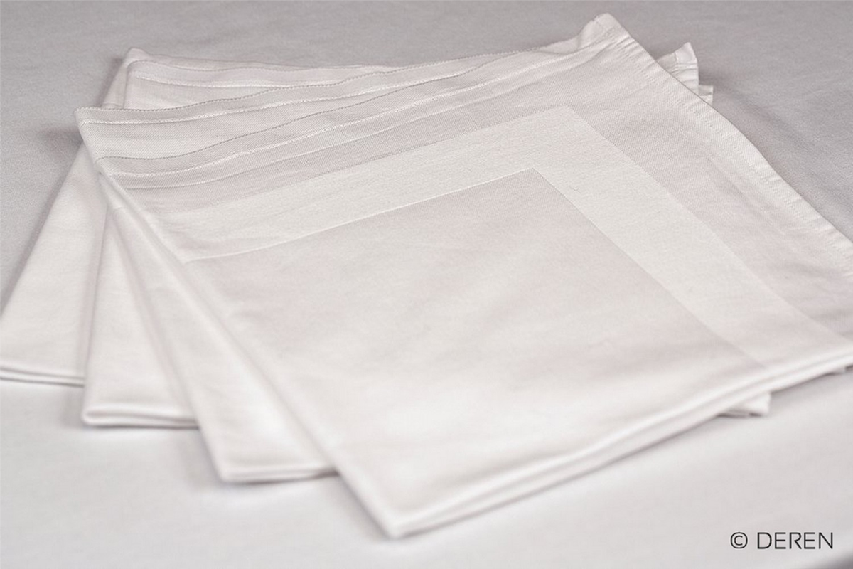 Striped satin napkin 50x50 cm - 100% cotton (631193) (50 X 1 unit)
