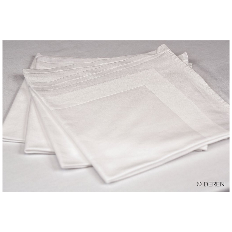 631193 - Serviette bande satinée 50x50 cm - 100% coton  (50 X 1 unité )