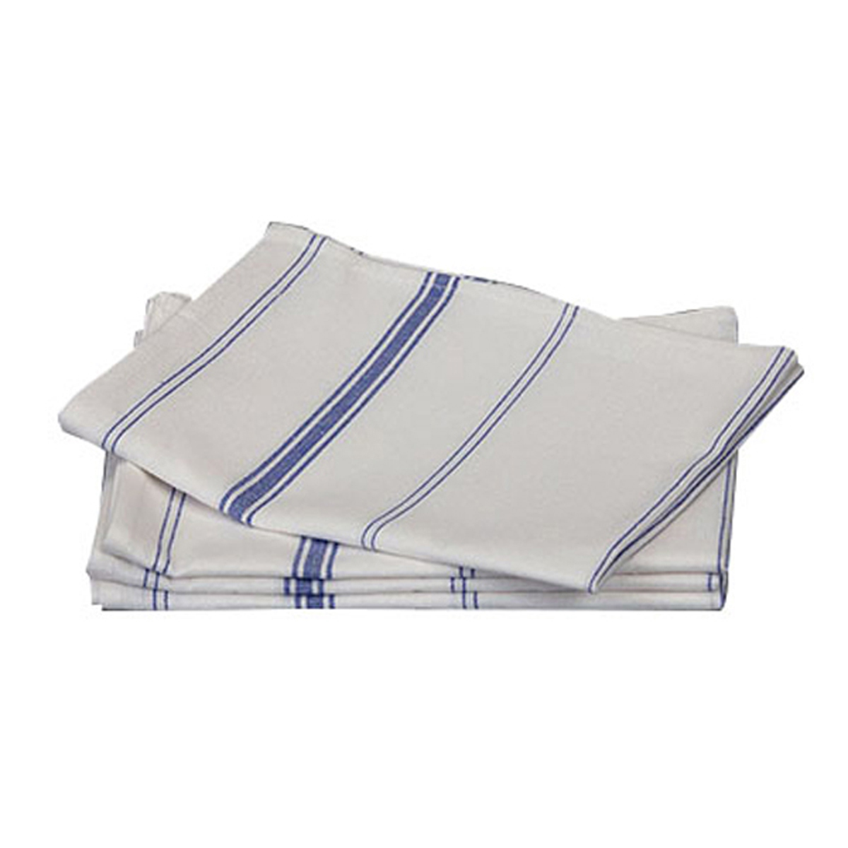 Essuie verres 500x770 mm - Blanc et bleu ( 186088 ) (12 X 1 unité )