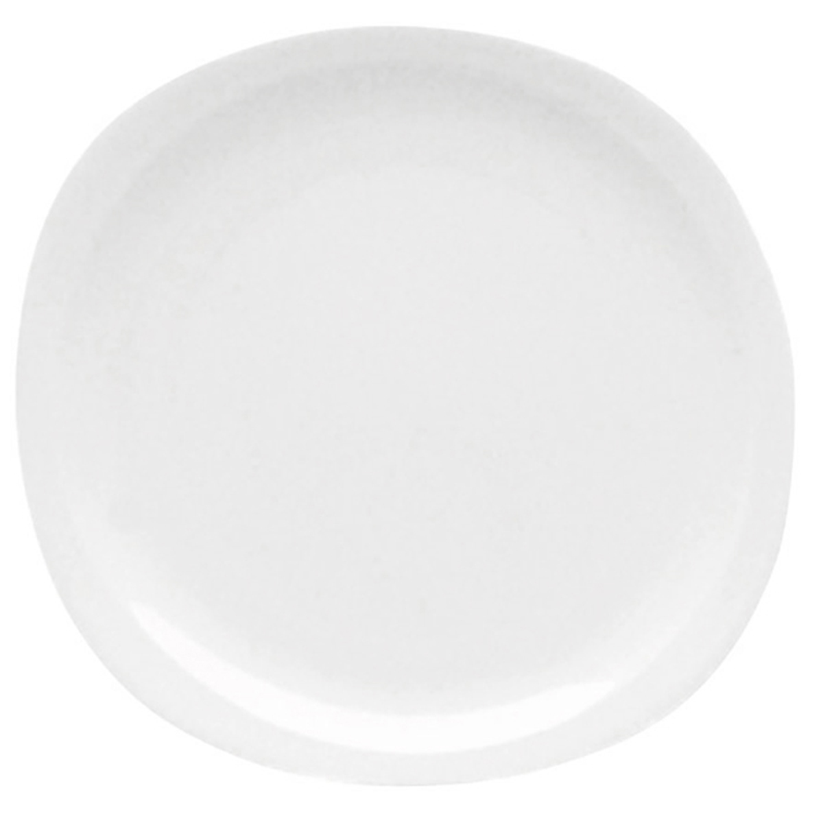 Assiette plate-Porcelaine 22x21,2cm-Oslo Blanc ( 064596 ) (6 X 1 unité )