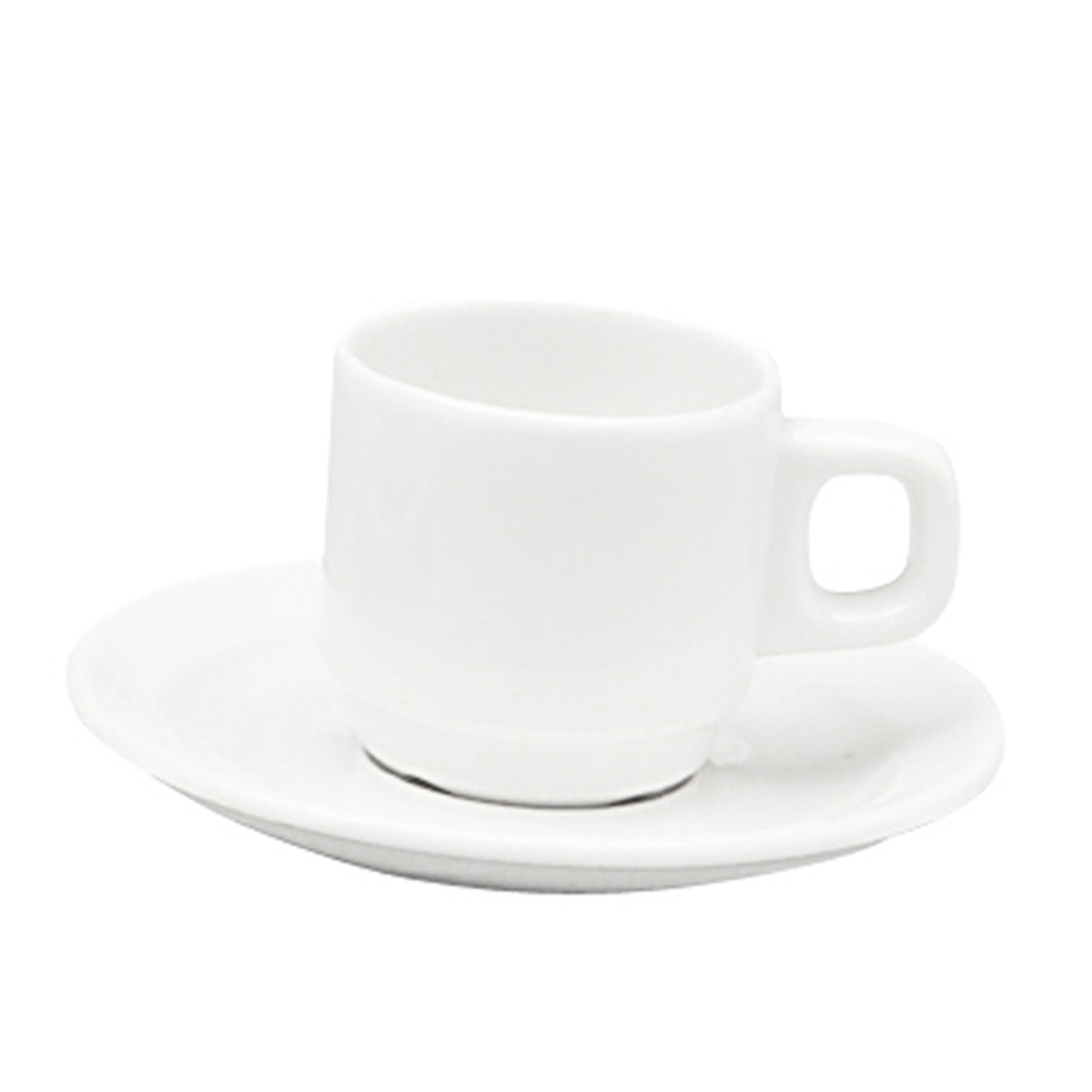 Coffee cup 9cl-Porcelain-Oslo White (064603) (12 X 1 unit)