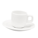 Tasse café 9cl-Porcelaine-Oslo Blanc (12 X 1 unité ) - 064603