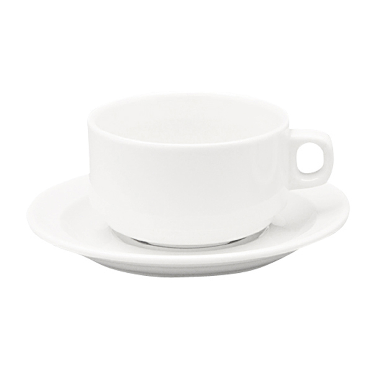 Breakfast mug 28cl-Porcelain-Oslo White ( 064607 ) (12 X 1 unit )