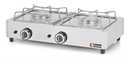 Réchaud 2 feux - 755x385x205 mm - Acier inox (1 X 1 unité )
