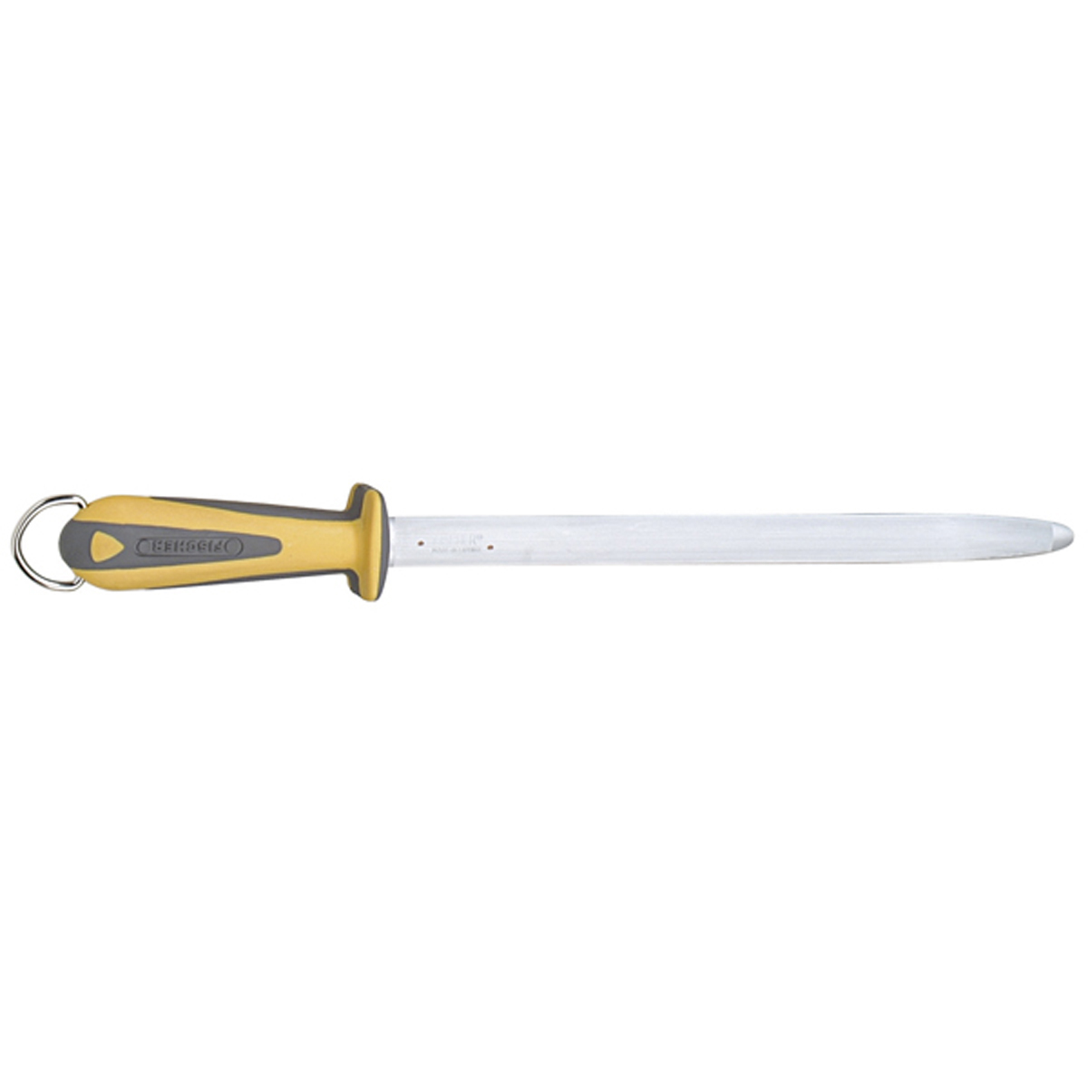 oval 30 cm two-material yellow handle - 098014 - (1 x 1 unit)