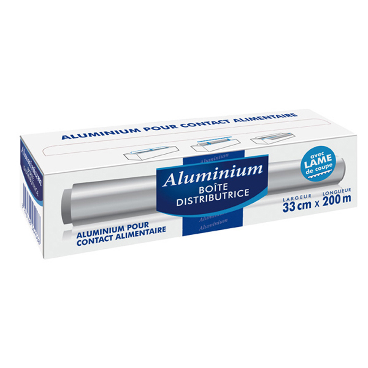 Aluminum foil 33 cm x 200 m (150601) (3 X 1 unit)