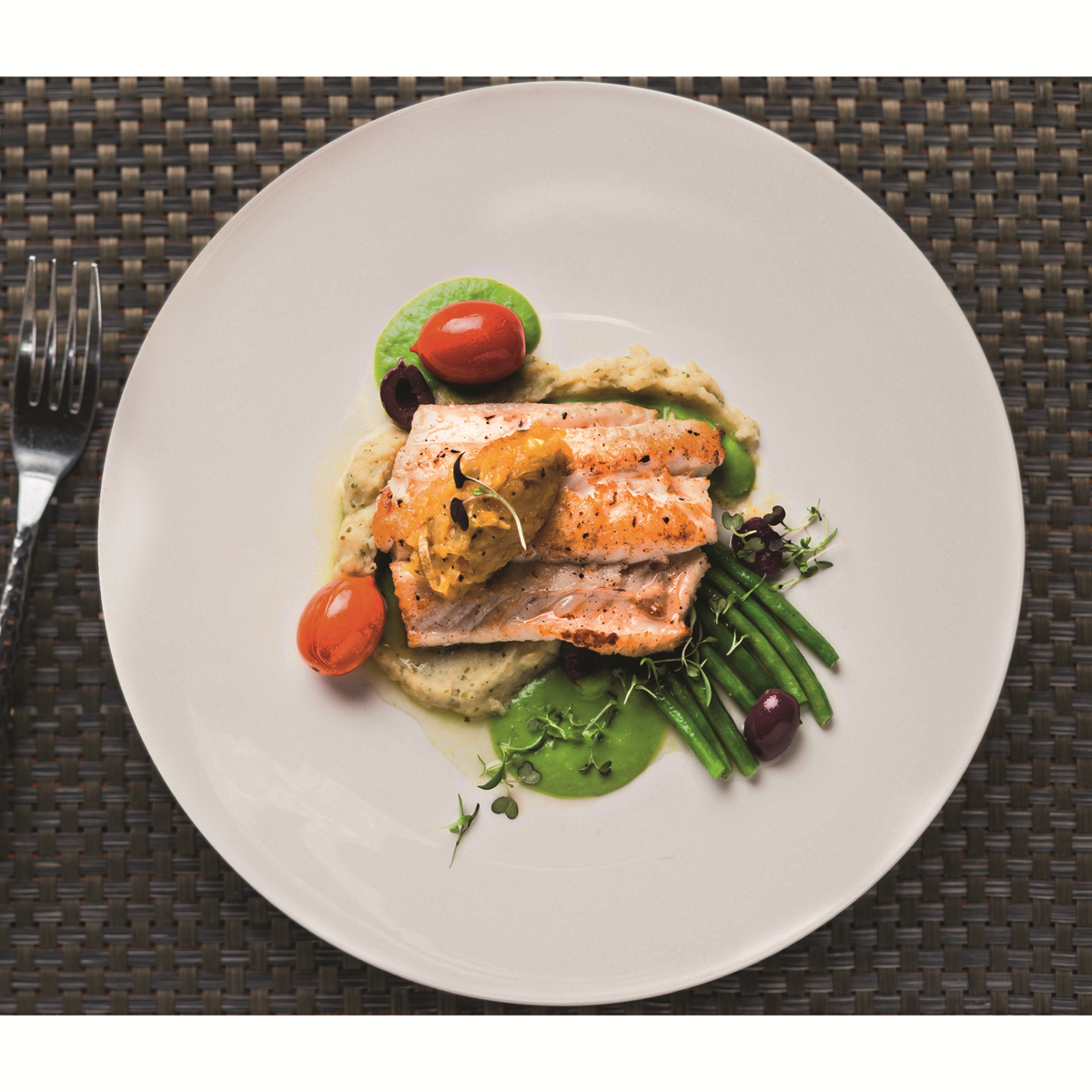 Assiette plate ronde - Porcelaine ø21cm -Monalysa ( 047007 ) (6 X 1 unité )