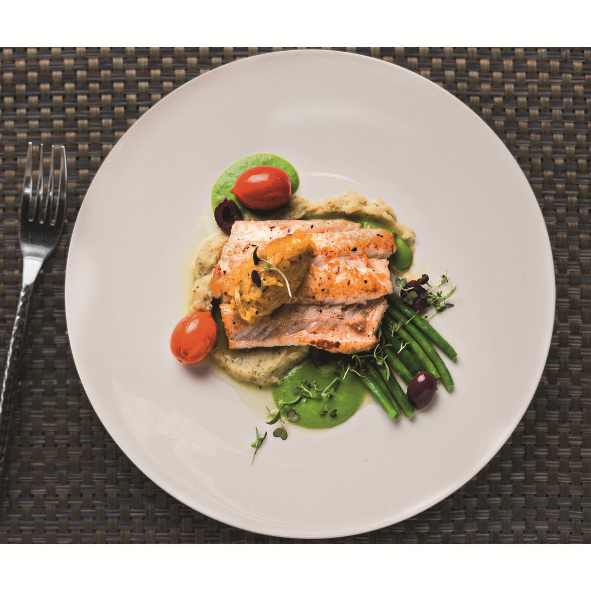 Assiette plate ronde - Porcelaine ø27cm -Monalysa ( 047006 ) (6 X 1 unité )