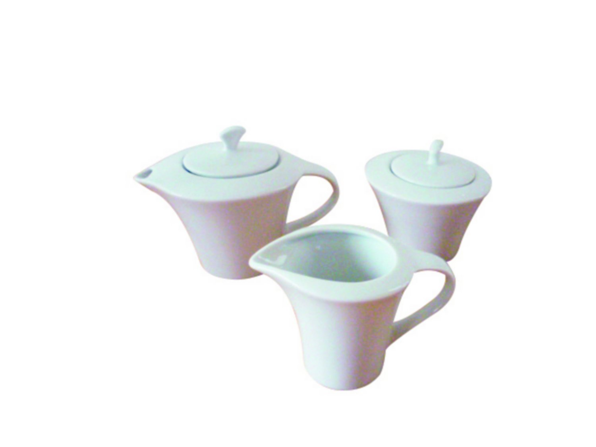 Sugar bowl 25 cl - Hotel porcelain - Asymmetrical (047016) (1 X 1 unit)