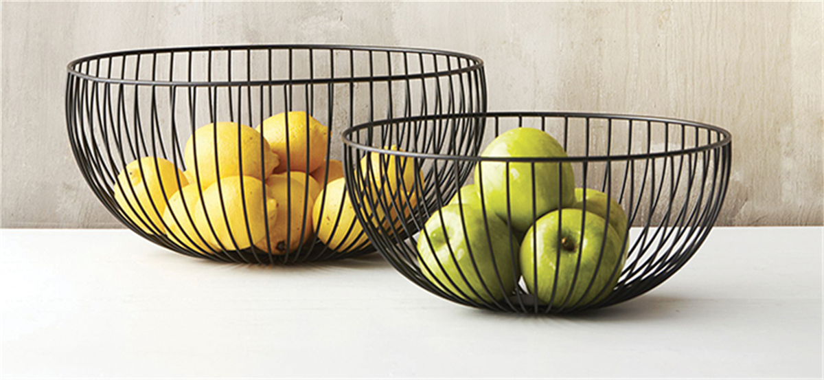 Corbeille à fruits ø30x13 cm - Noir ( 001554 ) (1 X 1 unité )
