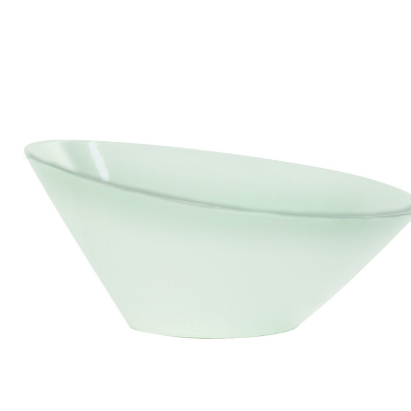 063296 - Bol à salade incliné - Porcelaine blanc 18x18x8,4 cm (4 X 1 unité )