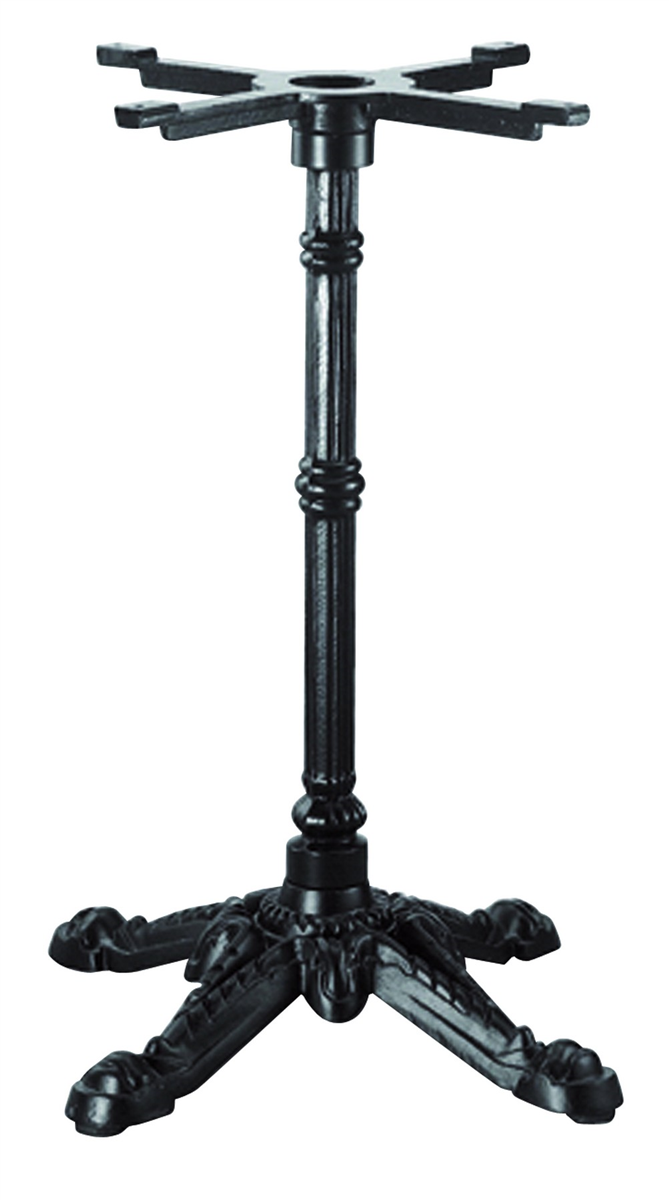 Pied table - Époxy noir - Retro 4 branches ( 009061 ) (1 X 1 unité )