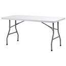 Table rectangulaire - Blanc/structure noir - Congrès (1 X 1 unité ) - 009141