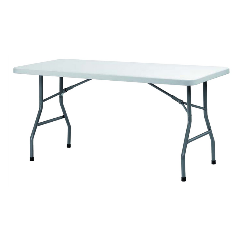 009140 - table rect blanc congres 153x75 ht74cm pied pliante (1 x 1 unités )