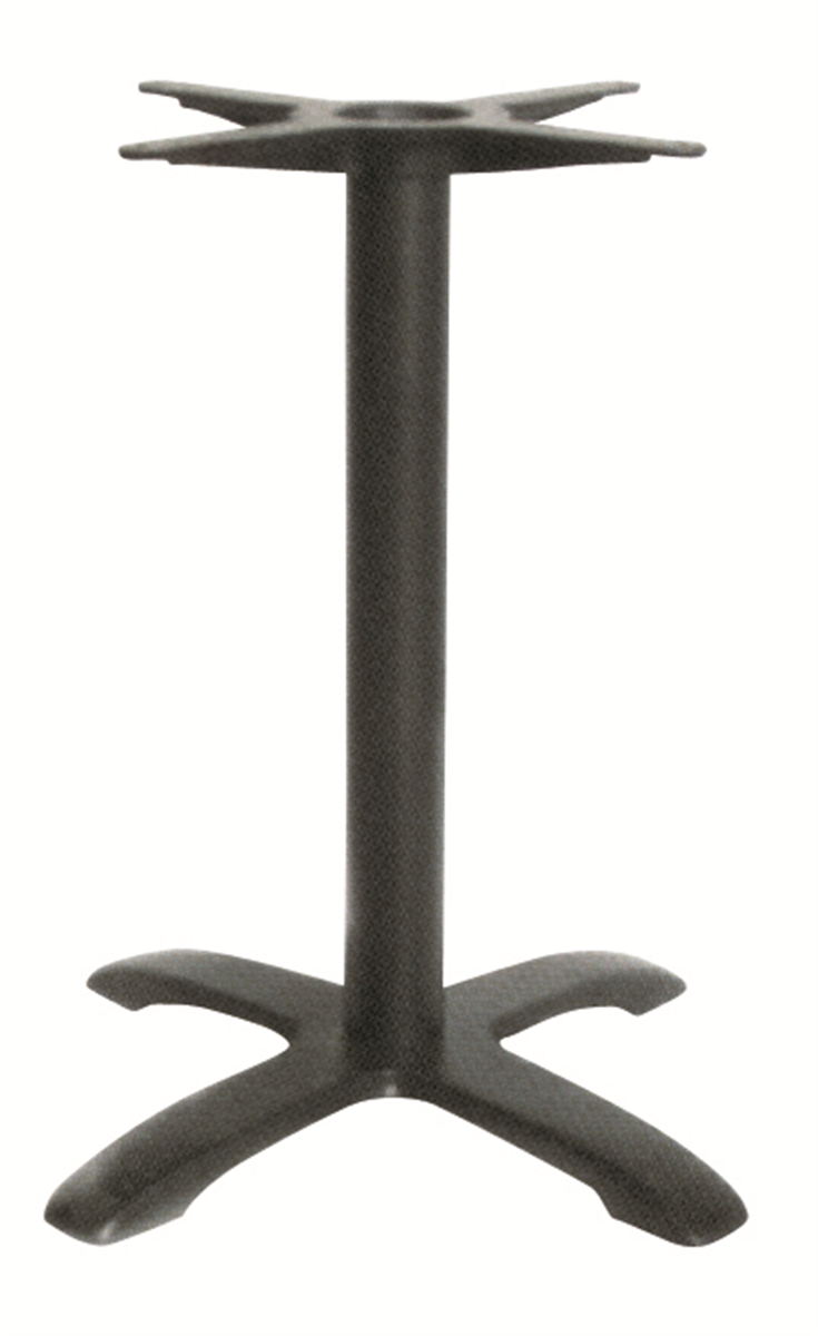 Pied table - Époxy noir - Athena 4 branches ( 009126 ) (1 X 1 unité )