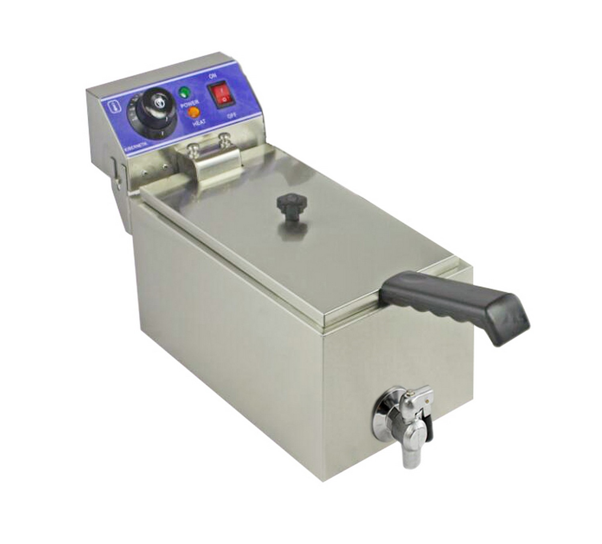 Friteuse poser avec robinet - 6 L - 310x410x285 mm ( 970911 ) (1 X 1 unité )