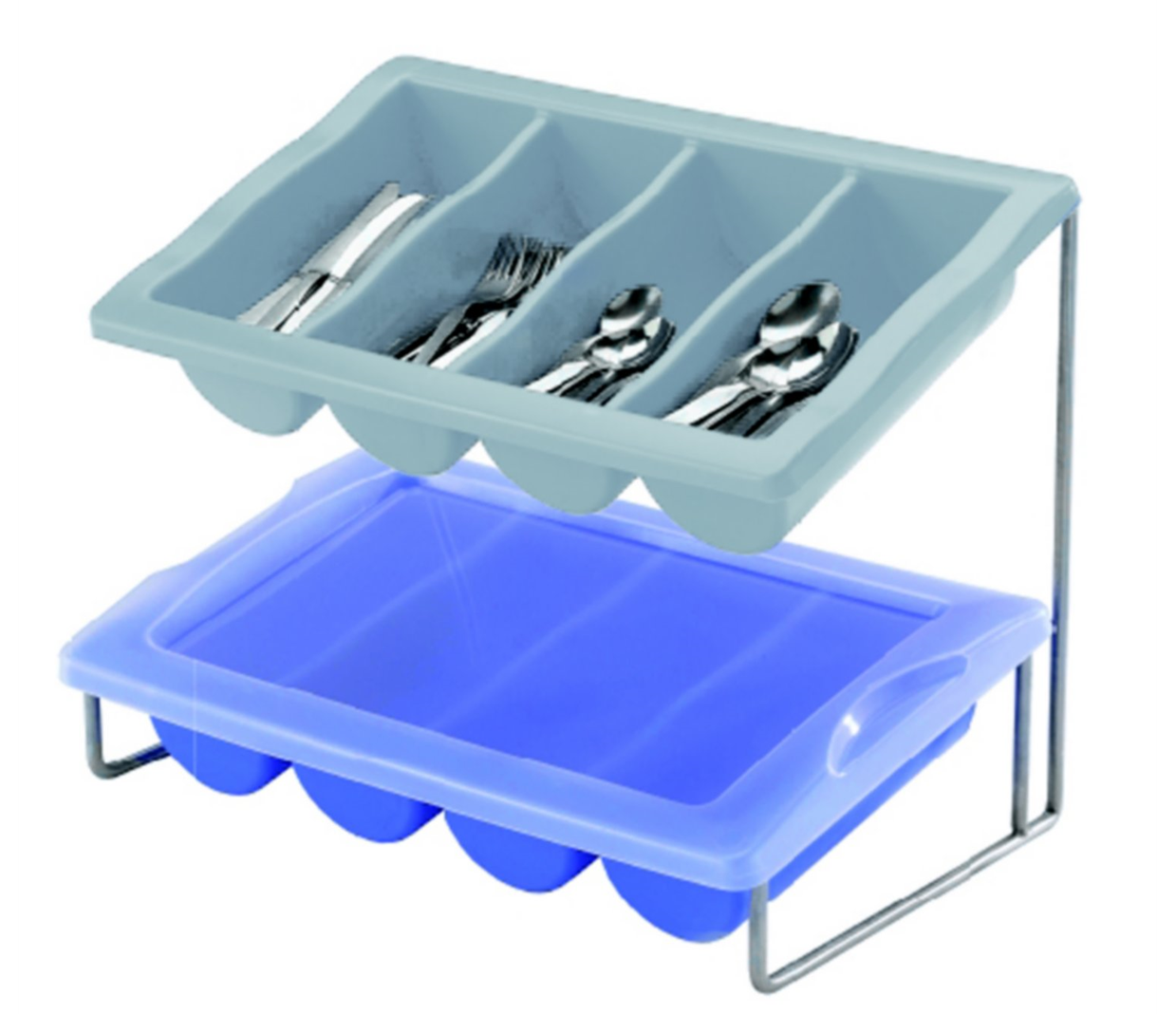 Cutlery Holder GN 1/1 without Lid - Grey (085009) (1 X 1 unit)