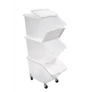 Lot 3 bacs à ingrédients 30L - Couvercle + roulettes (1 X 1 unité ) - 981098