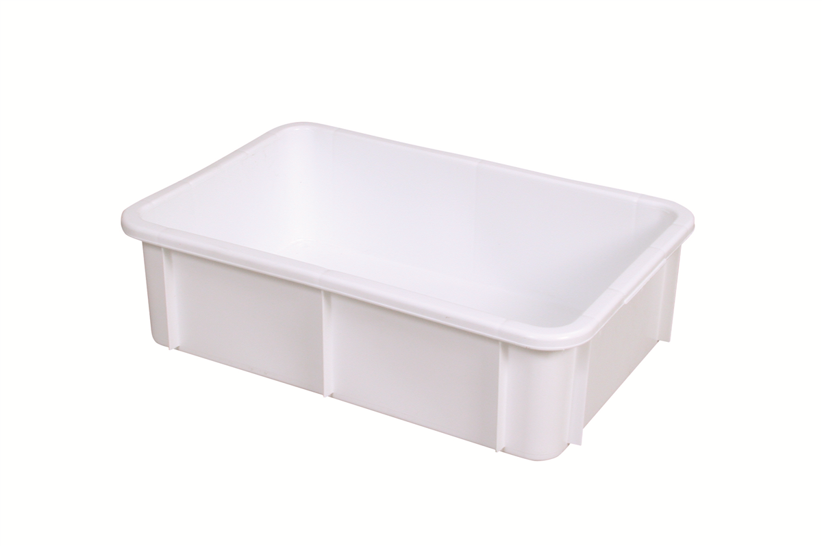 Bac plein alimentaire 25L -  Blanc - 600x400 mm  ( 981002 ) (1 X 1 unité )