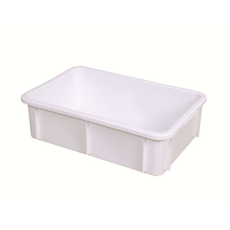 Bac plein alimentaire 25L -  Blanc - 600x400 mm