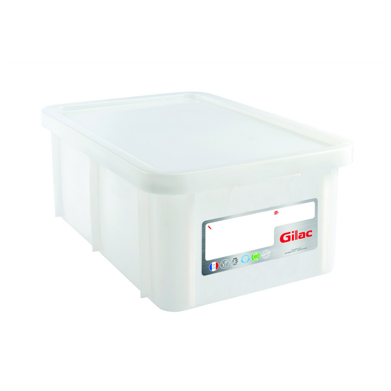 981066 - Bac alimentaire 35L + couvercle -Blanc 600x400x230mm (1 X 1 unité )