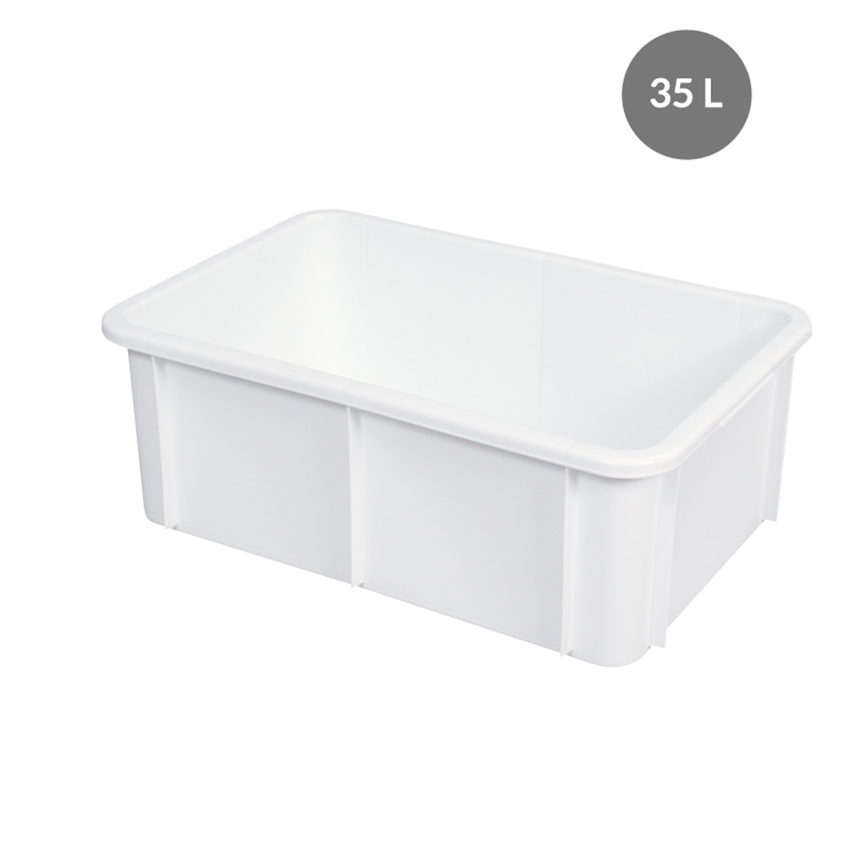 Bac plein alimentaire 35L - Blanc - 600x400 mm ( 981004 ) (1 X 1 unité )