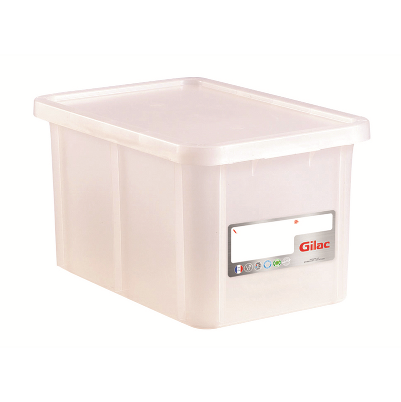 Bac alimentaire 55L+ couvercle -Blanc 600x400x356 mm