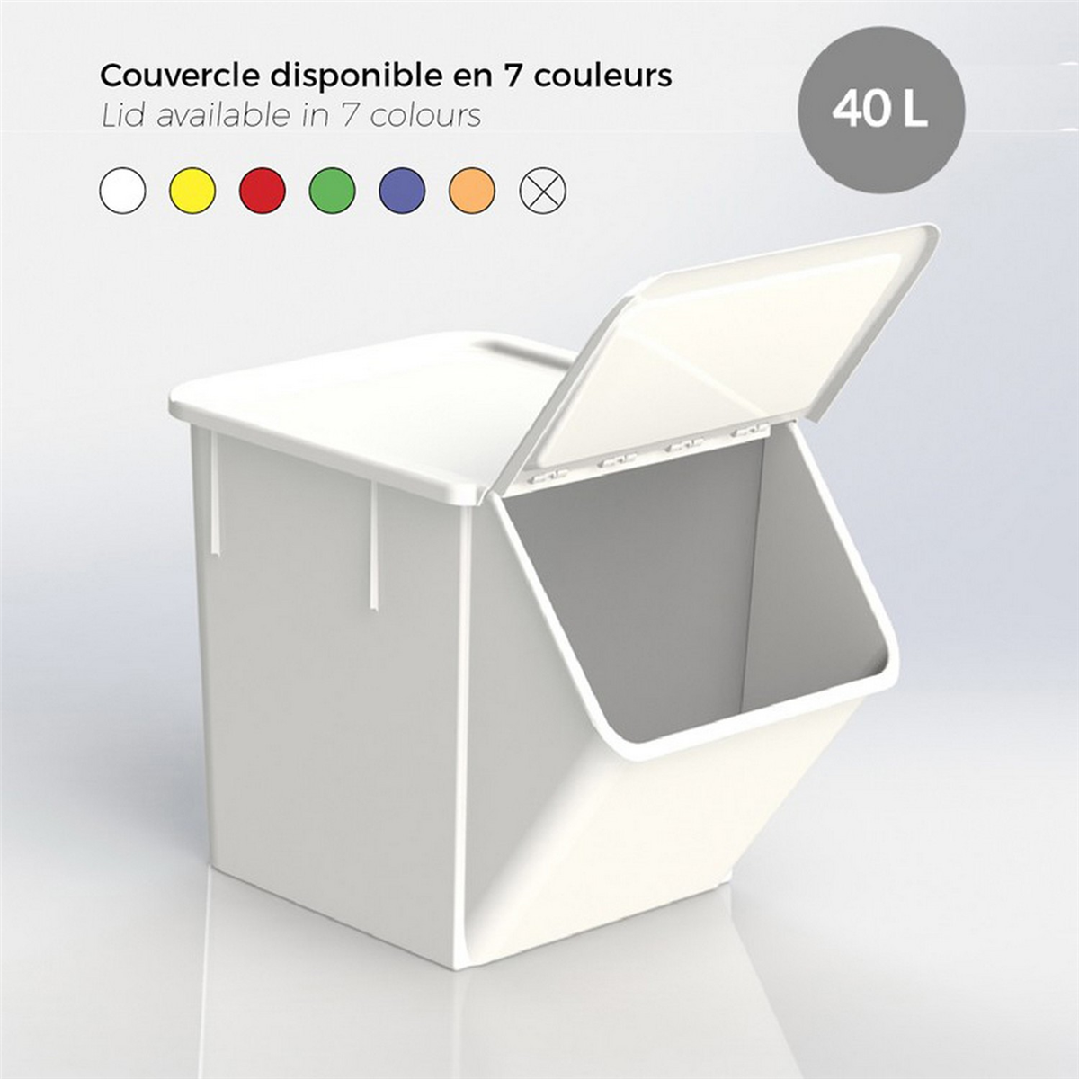 Bac à ingrédients 40 L - 583x398x442 mm ( 632156 ) (1 X 1 unité )