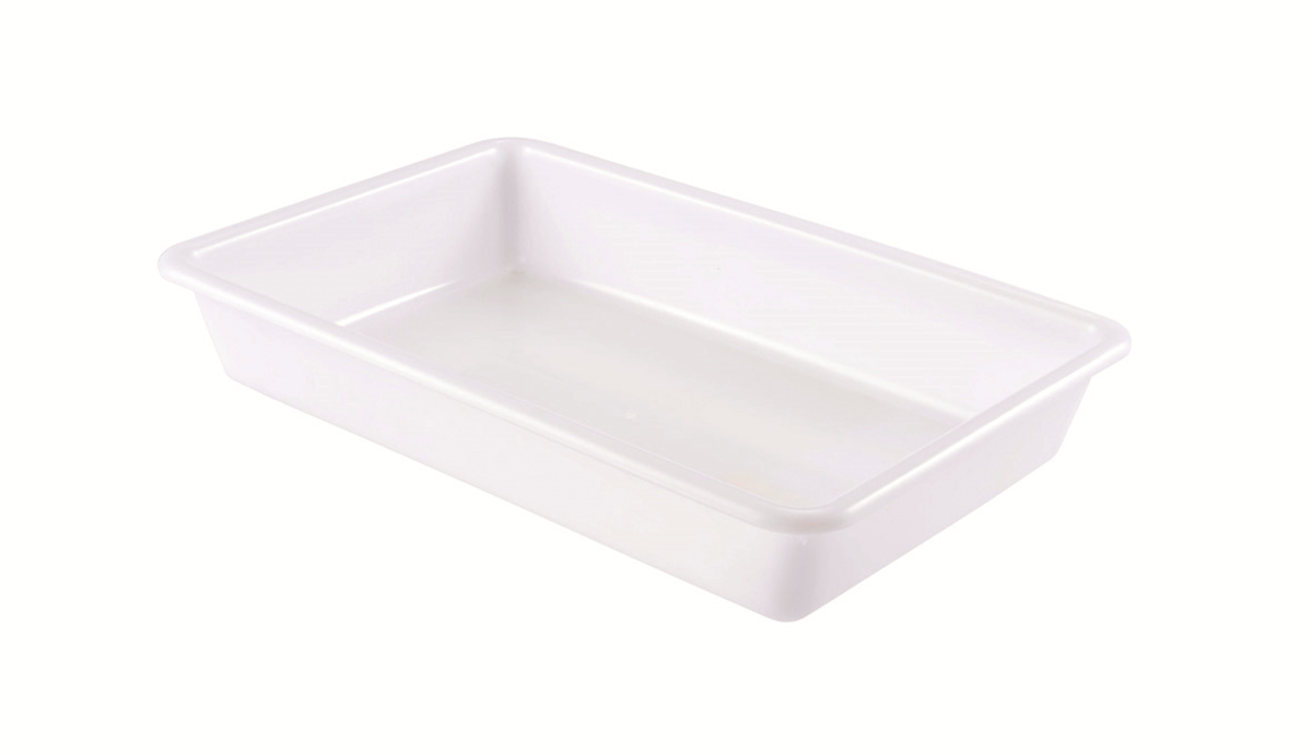 Bac plat blanc 5 L - Blanc - 437x285x75 mm  ( 281010 ) (1 X 1 unité )