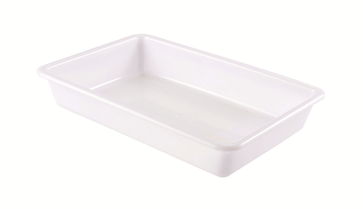 Bac plat blanc 8 L - Blanc - 485x335x75 mm ( 281012 ) (1 X 1 unité )