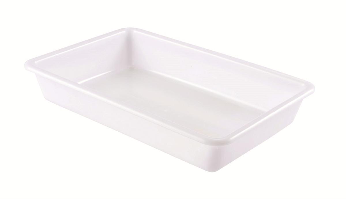 Bac plat blanc 10 L - 540x385x80 mm ( 281014 ) (1 X 1 unité )