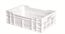 Caisse ajourée blanche 40 L - 600x400 mm (1 X 1 unité ) - 981072