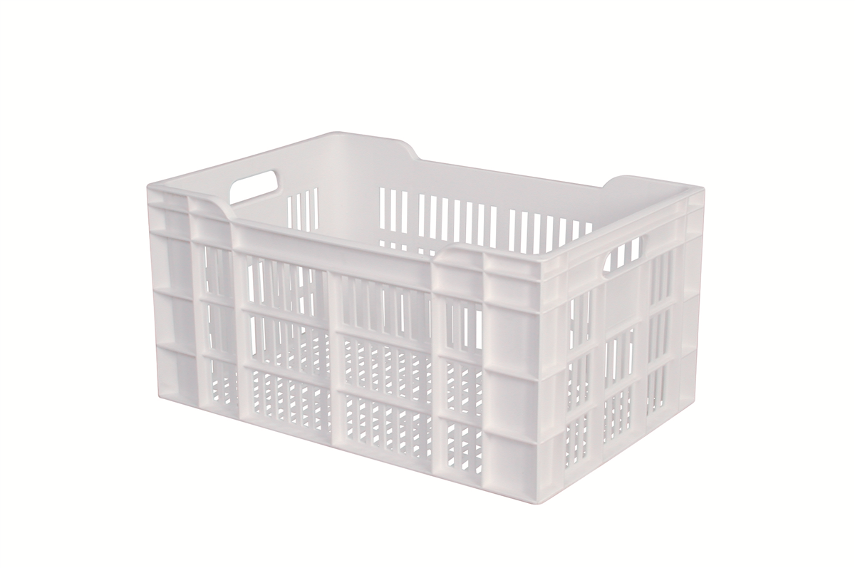 Caisse ajourée blanche 50 L - 600x400 mm ( 981073 ) (1 X 1 unité )