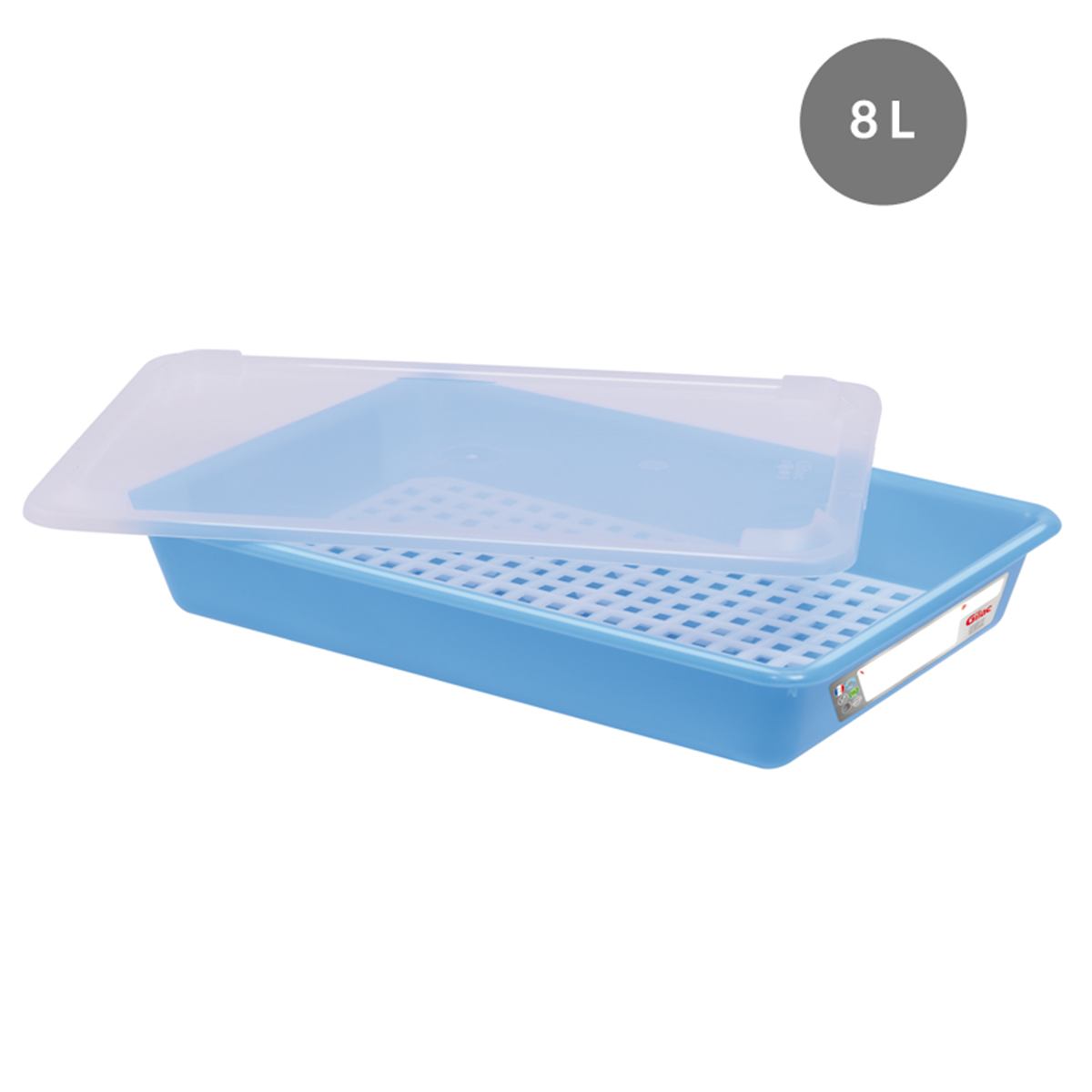 Bac plat + couvercle et grille 8 L 491x337x90 mm ( 630056 ) (1 X 1 unité )