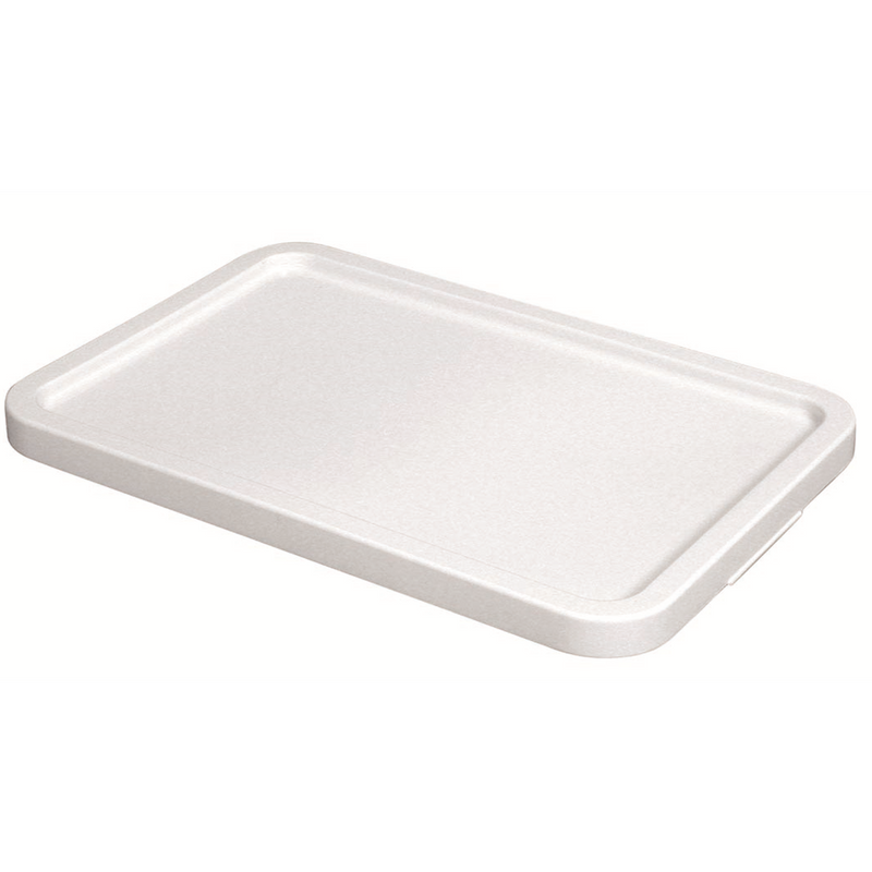 981023 - couvercle pe blanc pour bacs gerbables 60x40cm (1 x 1 unité )