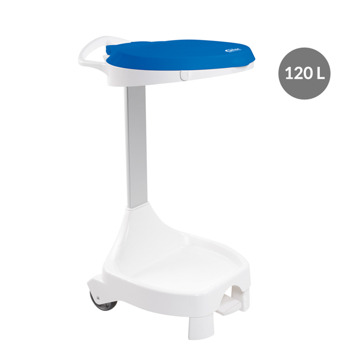 120 L Bag Holder with Pedal - Blue Lid (981201) (1 X 1 unit)