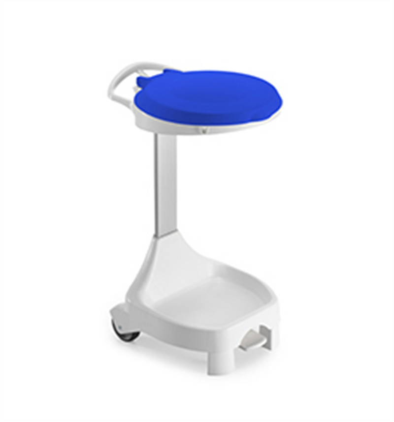 Support de sac 120 L avec pédale - Couvercle Bleu (1 X 1 unité ) - 981201