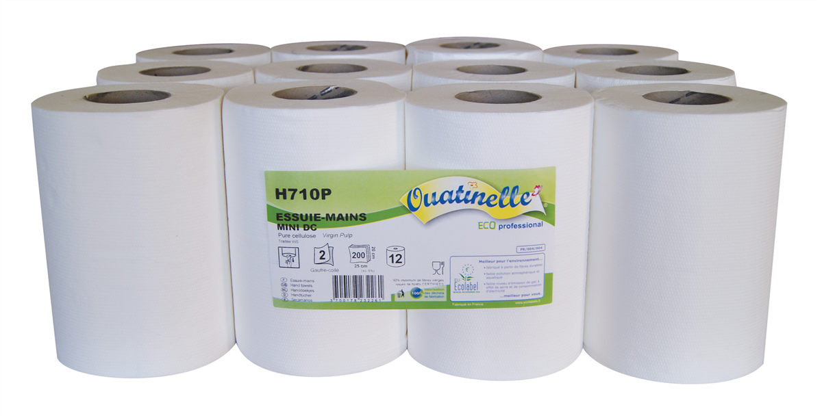 Essuie-mains bobine 200 formats - Blanc - Star ( 152547 ) (1 X 12 unités )