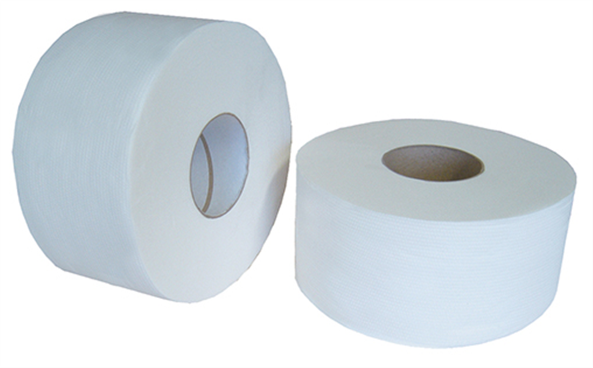 Papier toilette - 2 plis gaufrés collés - Mini Jumbo ( 152532 ) (1 X 12 unités )
