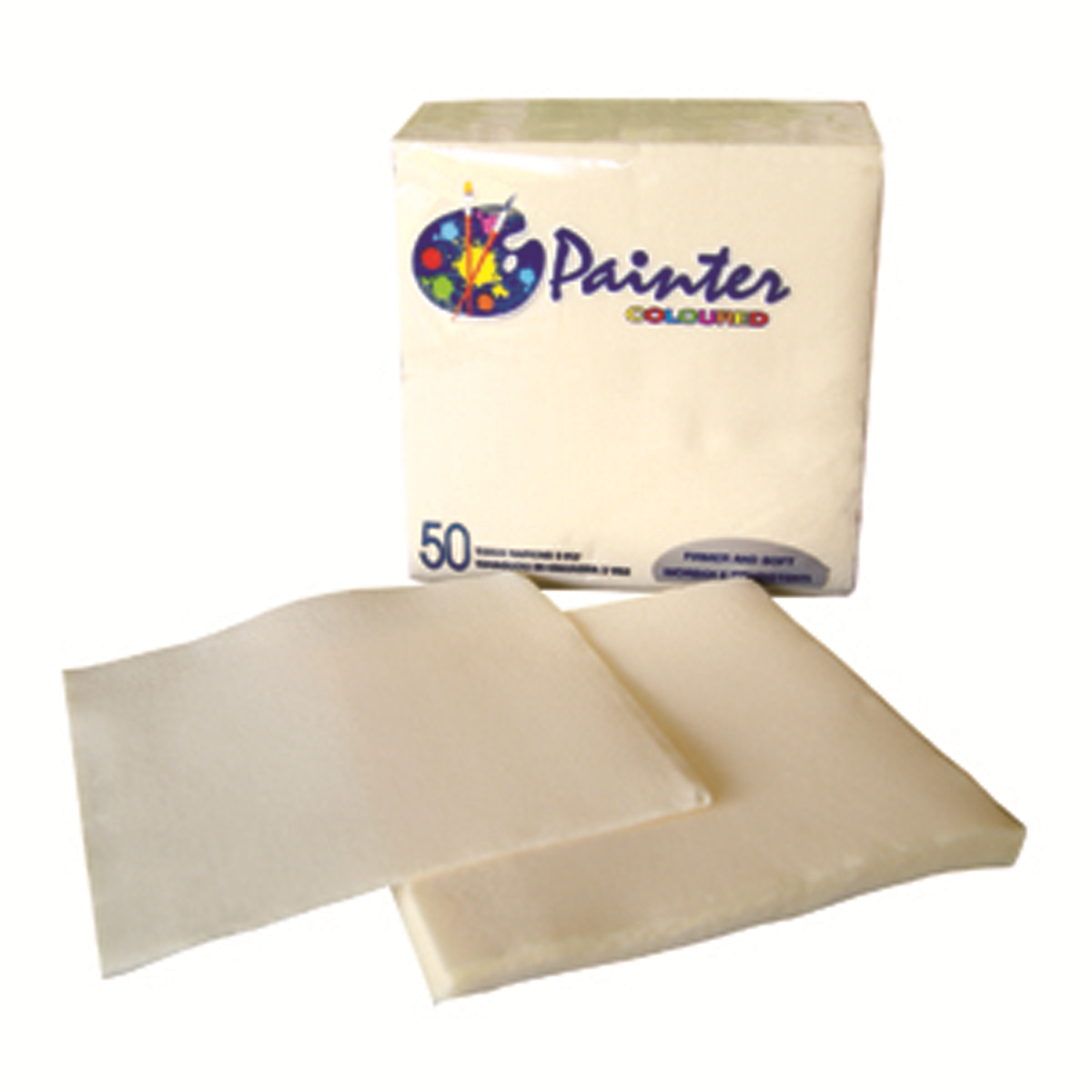 Napkin 38x38 cm - Wadding - Ivory - Samba ( 400003 ) (24 X 50 units )